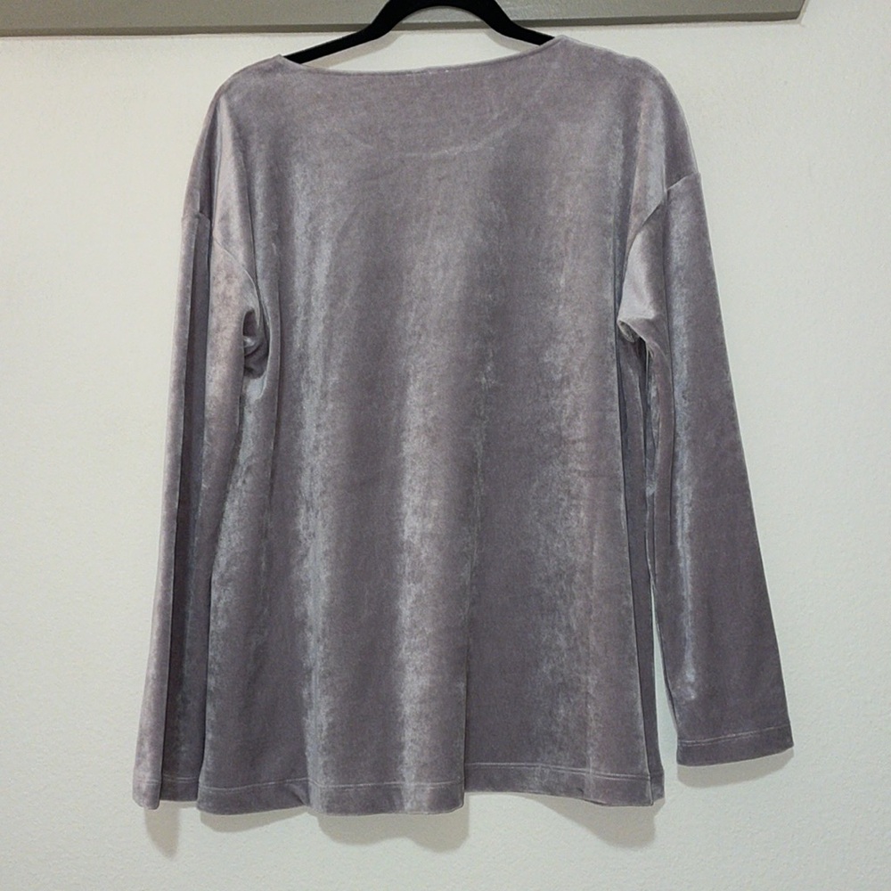 Hanro Favourites Velour Pullover in Orchid SZ S EUC - Picture 3 of 5